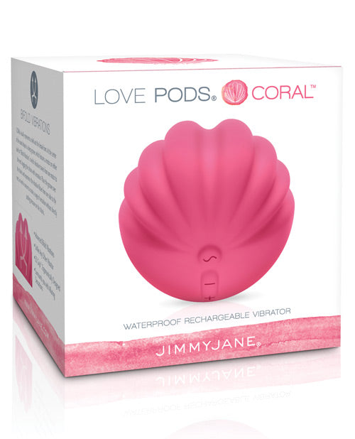 Jimmyjane Love Pods Coral Waterproof - Pink - Bossy Pearl