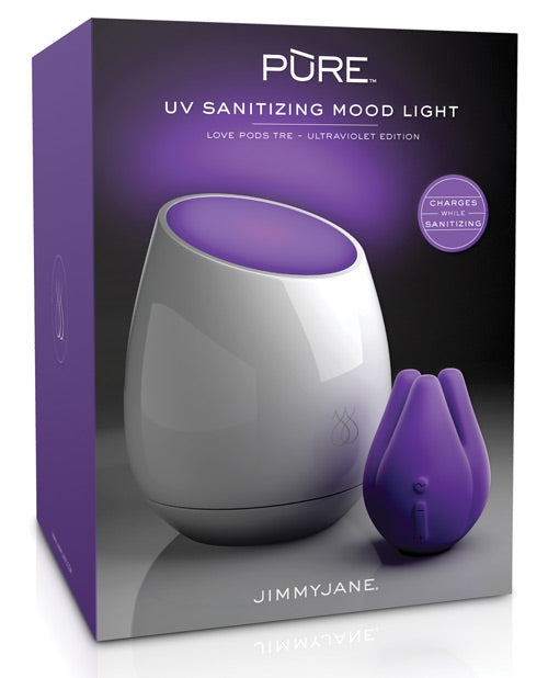 Jimmyjane Love Pods Tre Pure Uv Sanitizing Mood Light - Ultraviolet Edition - Bossy Pearl