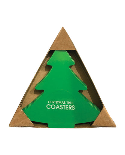 Christmas Tree Stainless Steel Coasters (dishwasher Safe) - Pack Of 4 - Bossy Pearl