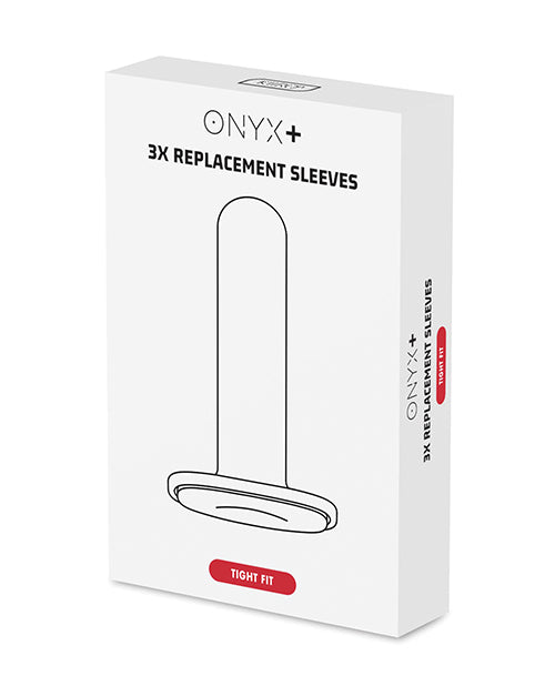 Kiiroo Onyx+ Replacement Sleeve - 3 Pack Tight Fit - Bossy Pearl