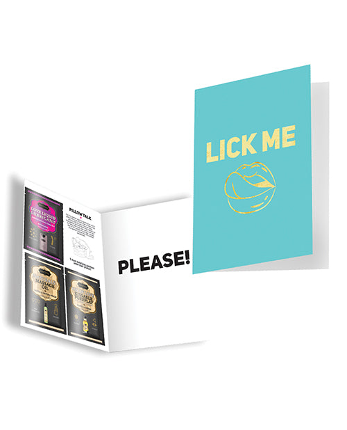Kama Sutra Naughty Notes Greeting Cards - Lick Me - Bossy Pearl