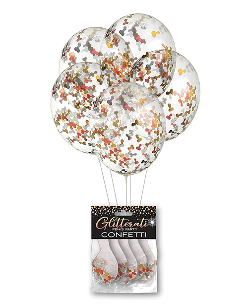 Glitterati Penis Party Balloons - Pack Of 5 - Bossy Pearl