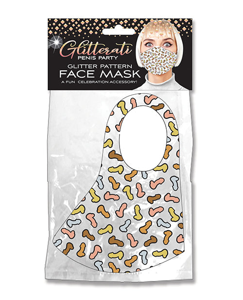 Glitterati Penis Party Face Mask - Bossy Pearl