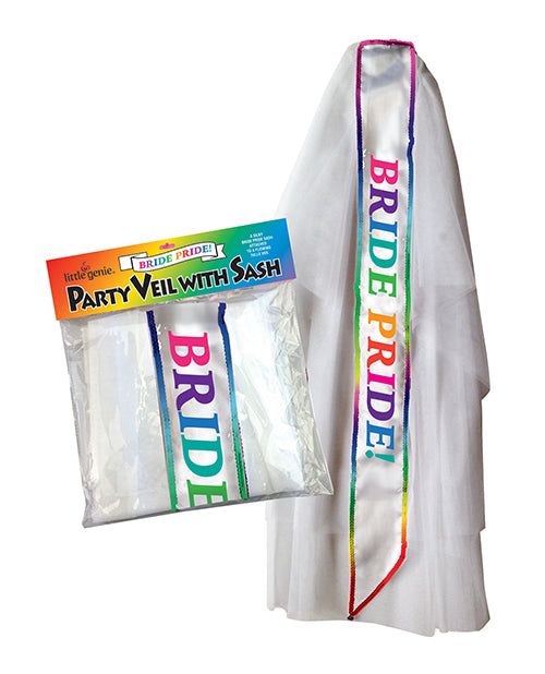 Bride Pride Veil W-sash - Bossy Pearl