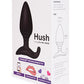 Lovense Hush 1.75" Butt Plug - Black - Bossy Pearl