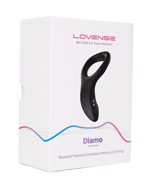 Lovense Diamo Cock Ring - Black - Bossy Pearl