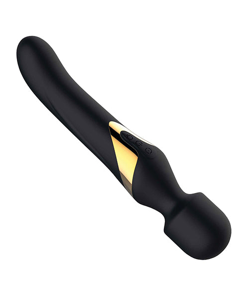 Dorcel Dual Orgasms Wand Vibrator - Black-gold