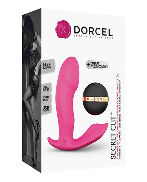 Dorcel Secret Clit Dual Stim Heating And Voice Control - Pink - Bossy Pearl