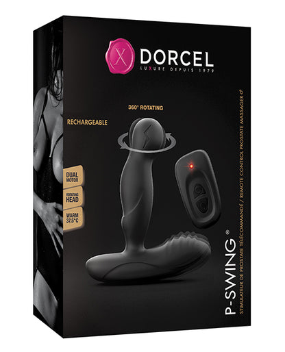 Dorcel P-swing Twisting Prostate Massager - Black - Bossy Pearl