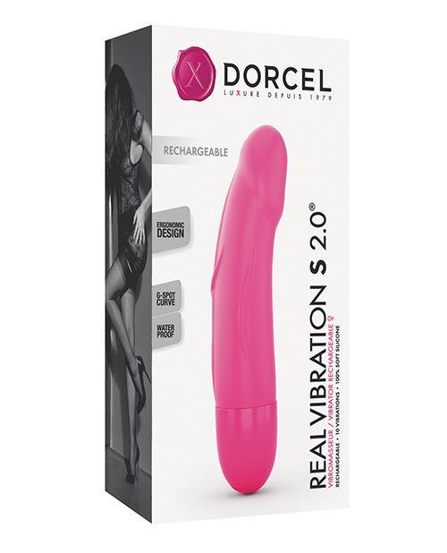 Dorcel Real Vibration S 6" Rechargeable Vibrator - Pink - Bossy Pearl