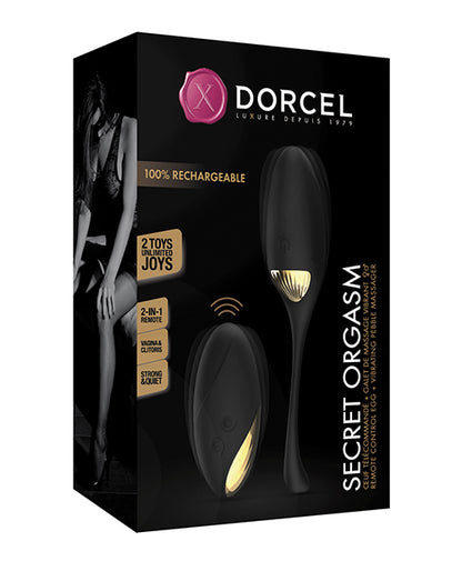 Dorcel Secret Orgasm Egg - Black-gold - Bossy Pearl