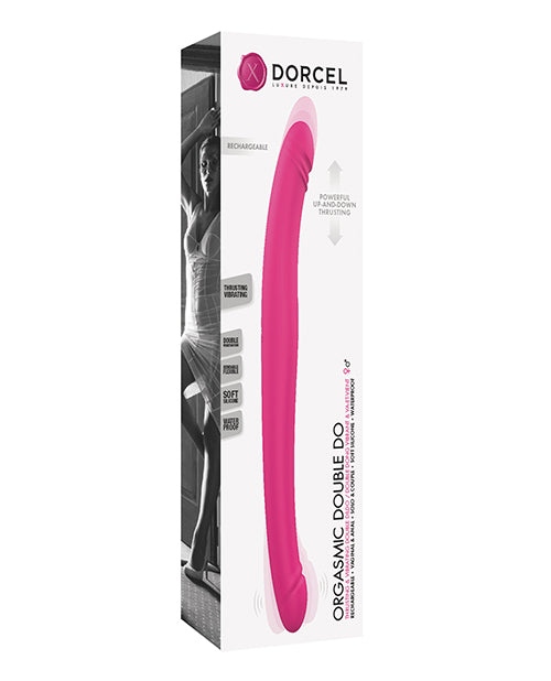 Dorcel Orgasmic Double Do 16.5" Thrusting Dong - Pink - Bossy Pearl