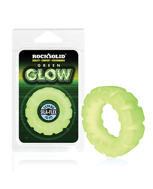 Rock Solid Glow In The Dark The Tire Ring - Green - Bossy Pearl
