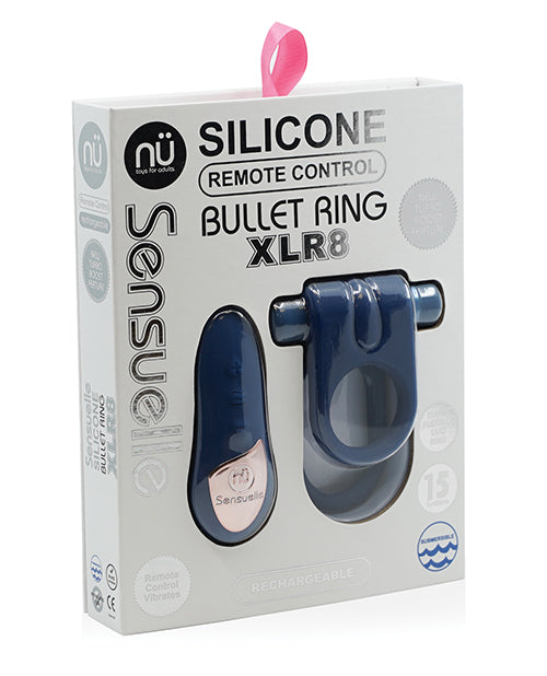 Sensuelle Silicone Remote Control Xlr8 Turbo Boost Cock Ring - Bossy Pearl