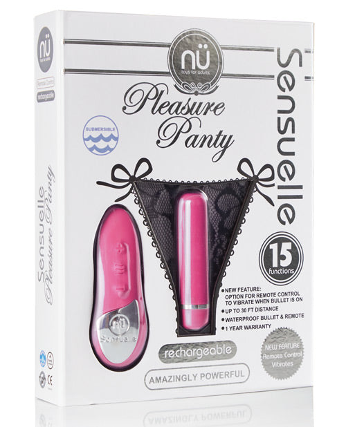 Sensuelle Pleasure Panty Bullet W/remote Control - Bossy Pearl