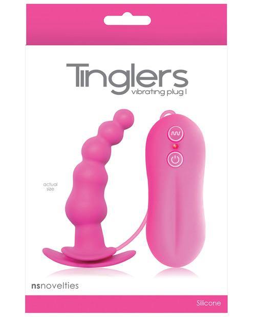 Tinglers Vibrating Butt Plug #1 - Pink - Bossy Pearl