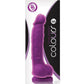 "Colours Dual Density 5"" Dong W/balls & Suction Cup" - Bossy Pearl
