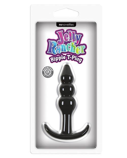 Jelly Rancher T Plug Ripple - Black - Bossy Pearl
