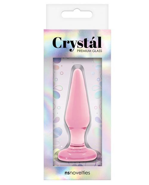 Crystal Glass Tapered Butt Plug - Bossy Pearl