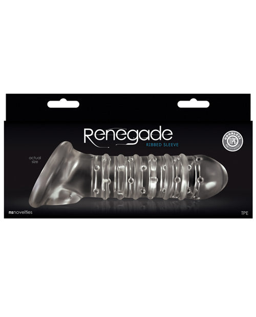 Renegade Ribbed Sleeve - Clear - Bossy Pearl