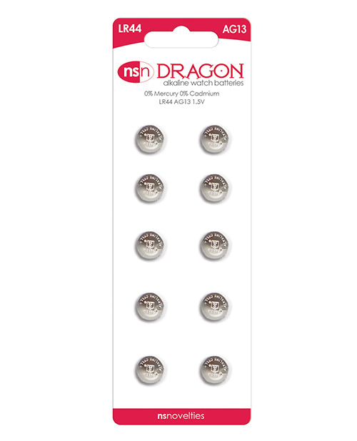 Dragon Alkaline Batteries - Ag13-lr44 Pack Of 10 - Bossy Pearl
