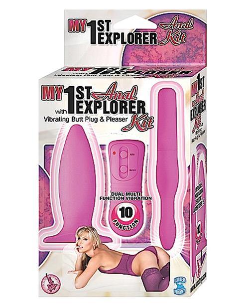 My 1st Anal Explorer Kit Vibrating Butt Plug And Please - Bossy Pearl