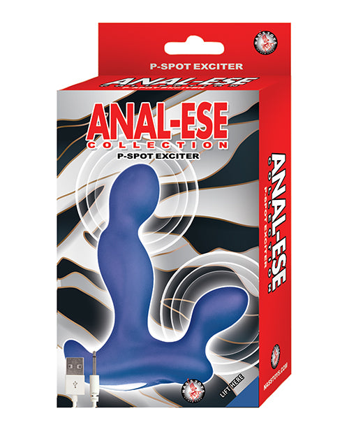 Anal-ese P-spot Exciter - Blue - Bossy Pearl