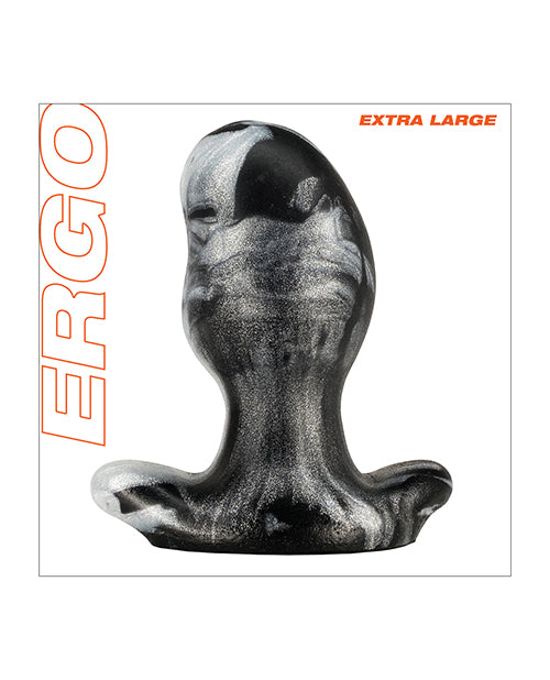 Oxballs Ergo Buttplug X Large- Platinum Swirl - Bossy Pearl
