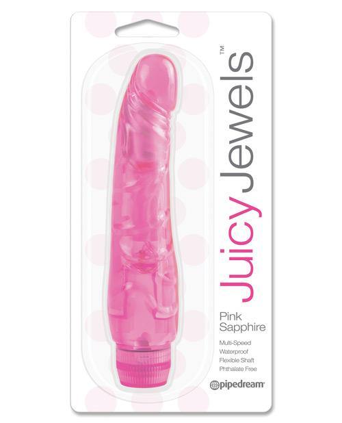 Juicy Jewels Pink Sapphire Vibrator - Dark Pink - Bossy Pearl