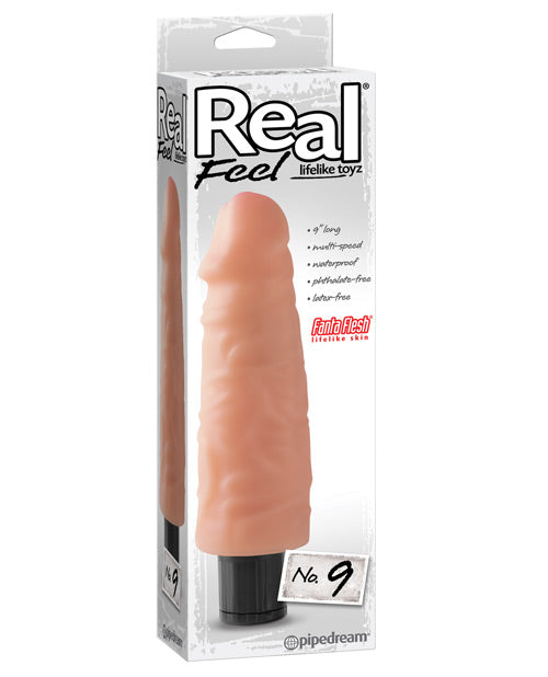 "Real Feel No. 9 Long 9"" Vibe Waterproof" - Bossy Pearl