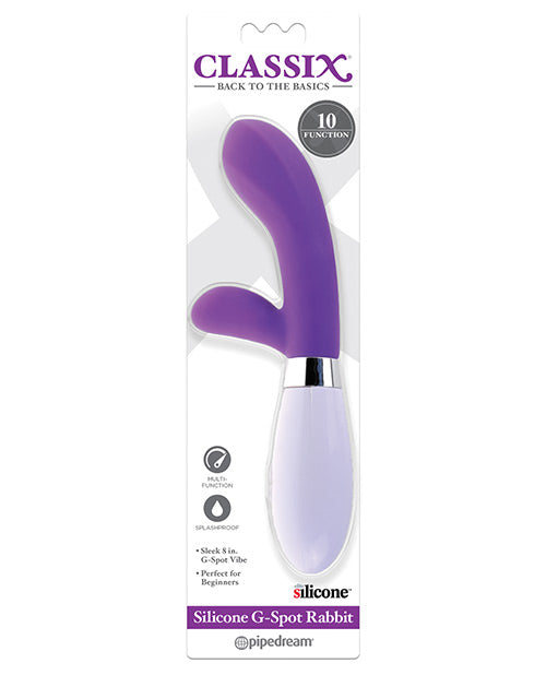 Classix Silicone G-spot Rabbit - Purple - Bossy Pearl