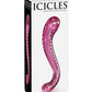 Icicles Hand Blown Glass G-spot Dildo - Pink - Bossy Pearl