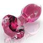 Icicles No. 79 Hand Blown Glass Diamond Butt Plug - Pink - Bossy Pearl