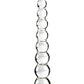 Icicles No. 2 Hand Blown Glass Massager - Clear Rippled - Bossy Pearl