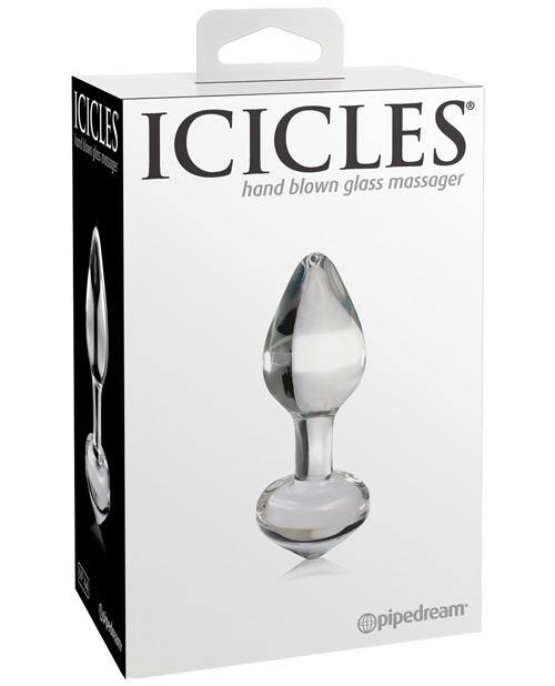 Icicles No. 44 Hand Blown Glass Butt Plug - Bossy Pearl