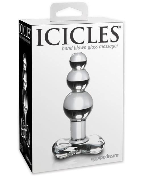 Icicles No. 47 Hand Blown Glass Butt Plug - Clear - Bossy Pearl