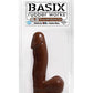 "Basix Rubber Works 6.5"" Dong W/suction Cup" - Bossy Pearl