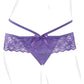 Fantasy For Her Crotchless Panty Thrill Her - Purple - Bossy Pearl