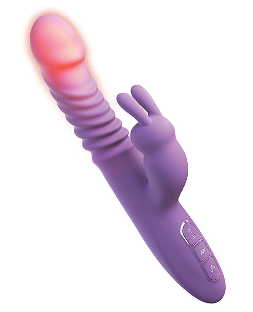 Fantasy For Her Ultimate Thrusting Silicone Rabbit - Purple - Bossy Pearl