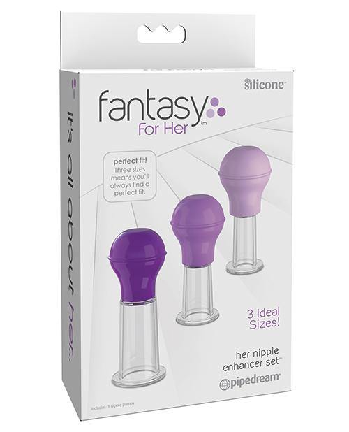 Fantasy For Her Nipple Enhancer Set - Purple - Bossy Pearl