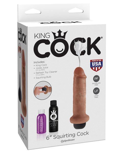 "King Cock 6"" Squirting Cock" - Bossy Pearl