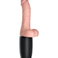 King Cock Plus Thrusting, Warming & Vibrating  6.5" Triple Threat Dong - Bossy Pearl