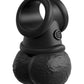 King Cock Elite The Crown Jewels Weighted Swinging Balls - Black