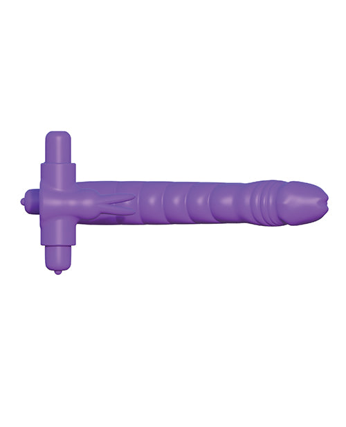 Fantasy C-ringz Silicone Double Pene Rabbit - Purple - Bossy Pearl