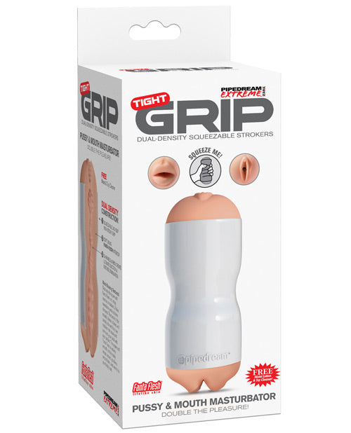 Pipedream Extreme Toyz Tight Grip Dual Density Squeezable Strokers - Bossy Pearl