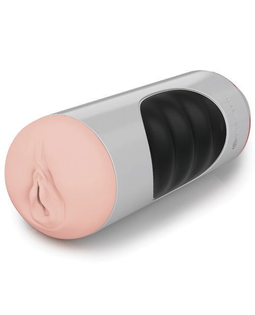 Pipedream Extreme Toyz Mega Grip Squeezable Vibrating Strokers - Pussy - Bossy Pearl