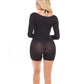 Pink Lipstick Knock Out 2 Pc Play Suit Black O-s