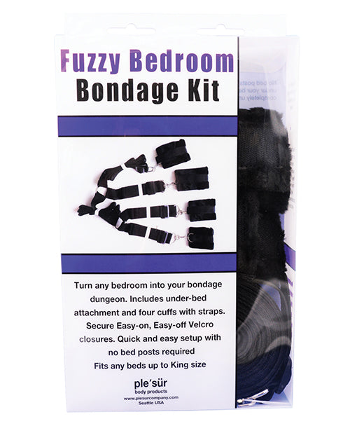 Plesur Fuzzy Bedroom Bondage Kit - Asst. Colors