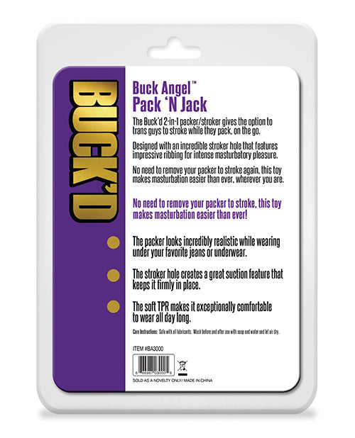Buck'd Buck Angel Pack N Jack - Black