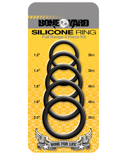 Boneyard 5 Pc Silicone Ring Kit - Bossy Pearl